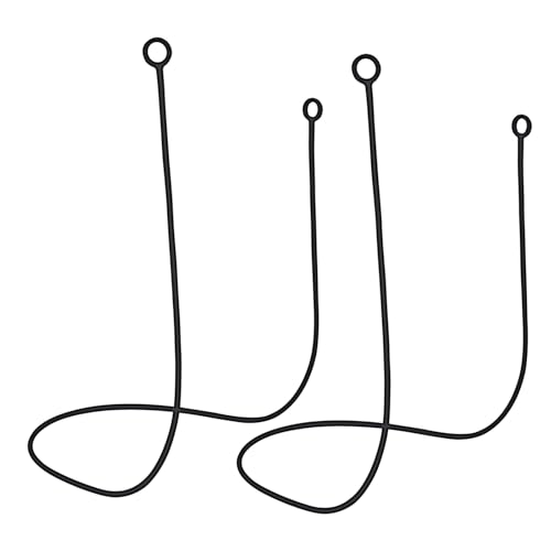 Ptwola 2 Stück Silikon-Ohrstöpsel Anti-Verlust-Bänder Weich Reißfest Sport-Ohrstöpsel Umhängeband Flexibles Kabel Verbindungskabel Passend für Alle kabellosen Bluetooth-Kopfhörer