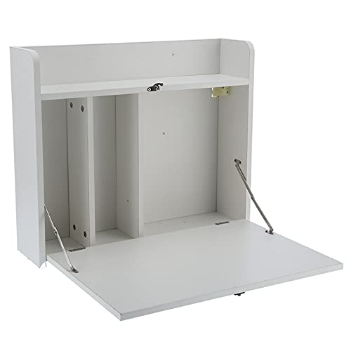 Station de travail rabattable Cocoarm bureau mural pliable avec étagère - 2