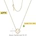 AIPPK Clover Pendant Necklace for Women 18K Gold Plated Van Cleef Four Leaf Clover Necklaces Lucky Simple Jewelry Gifts for Women (White)