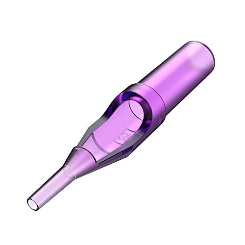 Itatoo 7Rl Tattoo Tips 100Pcs 7 Round Tips Purple Plastic Disposable Tattoo Tips For 1207Rl, 1207Rs Tattoo Needles (7Rt) #TOP5