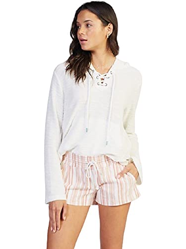 Roxy Women's Oceanside Yarn Dye Shorts, Sunburn Beachside Stripe 213, Medium #TOP12