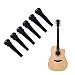 ZUXOCY 6Pcs Ebony Guitar Bridge Pin String Pegs Fixed Vertebra Guitar Bridge Pin for Acoustics Folk Guitar Ukuleles Part