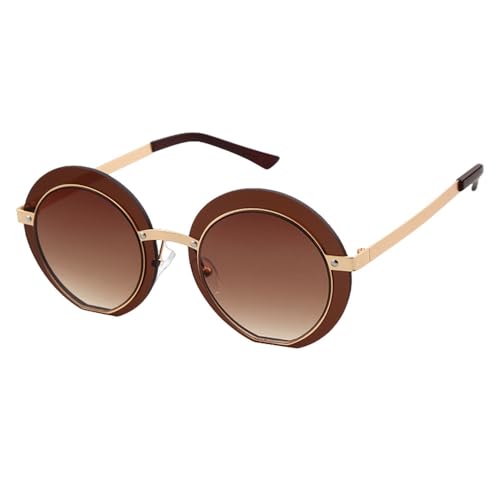 Lunettes de soleil doubles lentilles rondes pour vos sorties estivales et voyages rétro