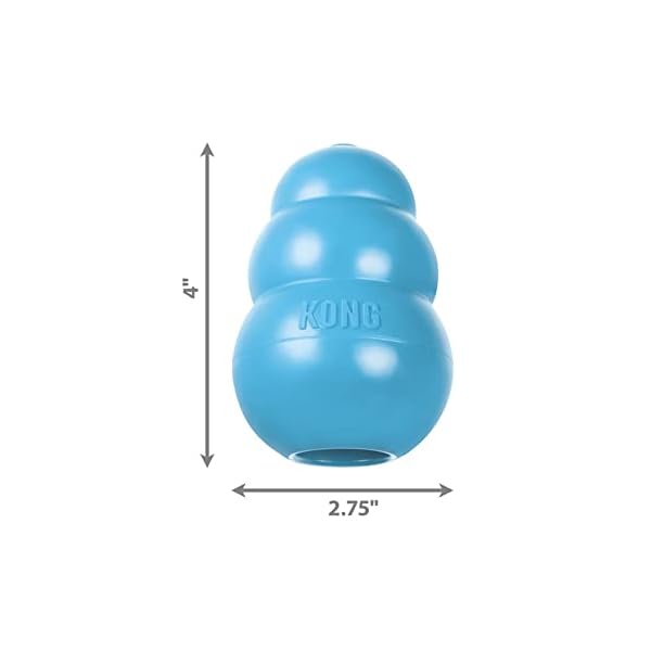 KONG Puppy Toy Natural Teething Rubber -Fun to Chew, Chase & Fetch- For Large Puppies (Color May Vary) KONG Puppy Toy Natural Teething Rubber -Fun to Chew, Chase & Fetch- For Large Puppies (Color May Vary)