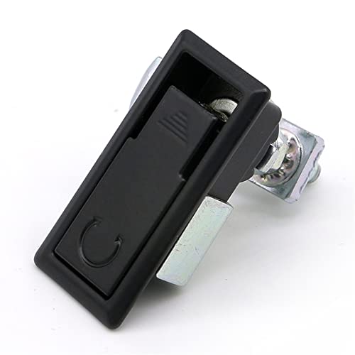 Loquet compression réglable anti-vibration pour meuble noir - 2