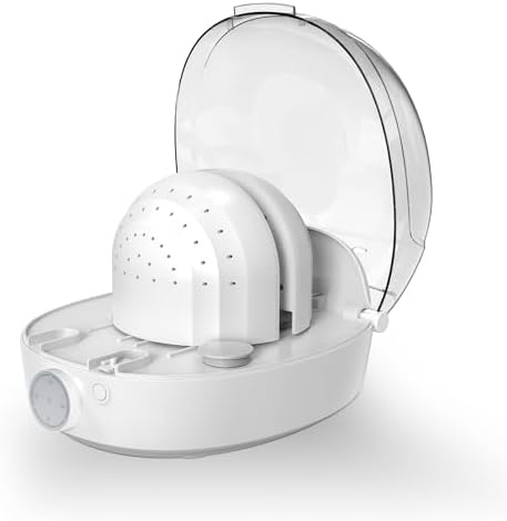 Steam Iron for Cap,Dryer for CapโHat Cleaning&Ironing with SteamโHat Drying with Hot/Cold AirโHat/Cap Cleaner&Iron,Dryer for Vintage Hat and Dad Hat (White)