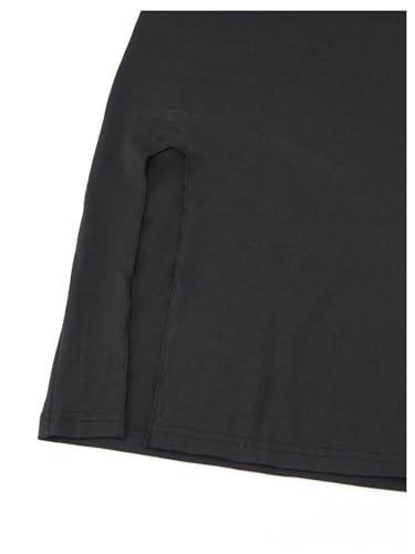 SHENHE Girl's Spaghetti Strap Bodycon Dress Split Thigh Sleeveless Tight Midi Dress4