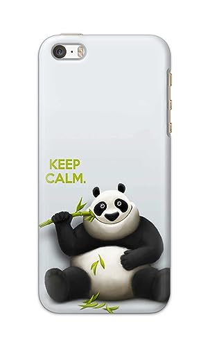 Image of PRINTFIDAA� Printed Hard Back Cover Case for Apple iPhone 5 | iPhone 5S | iPhone SE 2016 Back Cover (Cartoon Panda) -2808