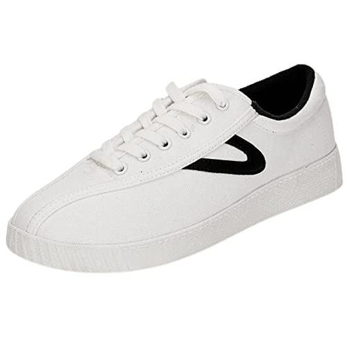 TRETORN mens Men's Nylite Canvas Sneakers Nyliteplus Canvas Sneakers Men's Lace-Up Casual Shoes Classic Vintage Style