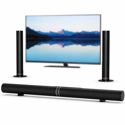 Vbestlife �X�}�[�g TV �p ARC �T�E���h�o�[�ABluetooth �t�� 100W �T�E���h�o�[�A�� AUX �����t�� 2 in 1 ���O���\�ȃz�[���V�A�^�[ �X�s�[�J�[�A3 �� EQ ���[�h�A�ቹ���� (�č��v���O)
