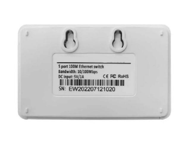 Image of 298 / 5-Port 100M 10 /100mbps Network Ethernet Switch