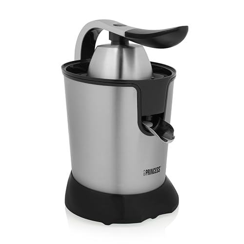 Princess Presse-Agrumes, 1000W, 2 Cônes, Filtre à Pulpe Réglable, Bec Anti-Goutte, Service Direct, Pièces Compatibles Lave-Vaisselle, Pieds Antidérapants, Design Compact, 201873