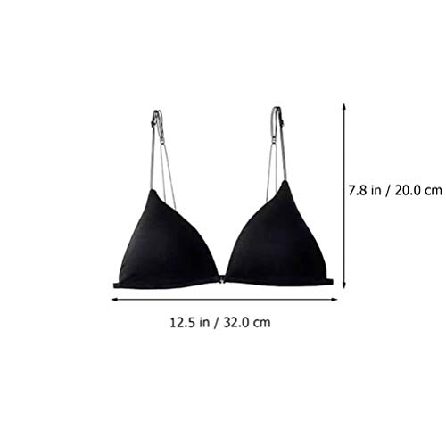 VALICLUD 2 Unidades Lindo Peito Envolto Nas Costas Xícaras Triangulares Femininas Sutiãs Sem Fio Sut