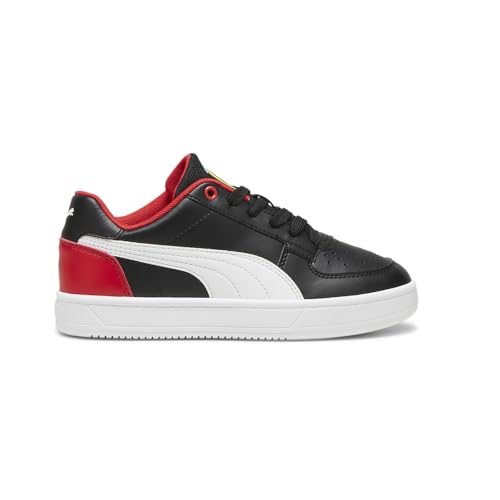 PUMA Kids Boys Scuderia Ferrari Caven 2.0 Lace Up Sneakers Shoes Casual - Black, Red - Size 4 M
