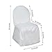 BalsaCircle 100 pcs White Polyester Banquet Chair Covers for Party Wedding Linens Decorations Dining Ceremony Reception Supplies