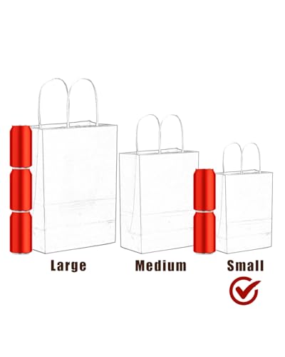 24Pcs Rainbow Gift Paper Bags with Handles - 8.3x6x3.15 Inch - Image 5