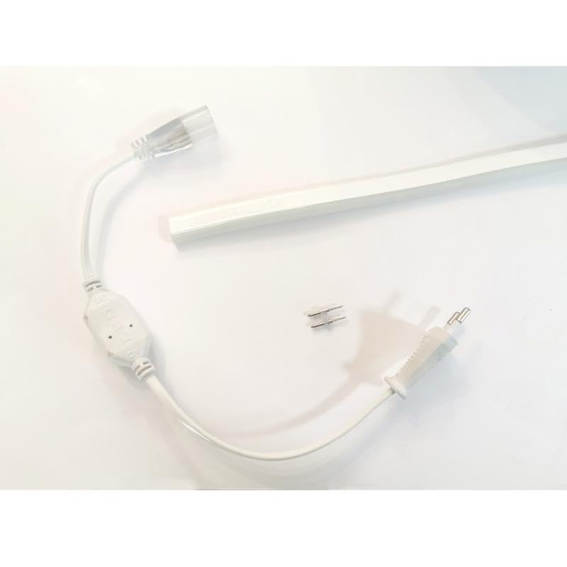 SiLAMP - Manguera de neón flexible LED (220 V, 50 m, 2835, 120 LED/m, 6000 K, 8000 K), color blanco frío
