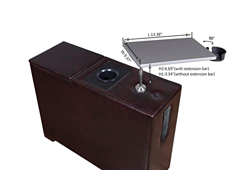 Fagaga Multifunctional End Table With Charging Station, Storage Table With Cup Holder, Sofa Table With Adjustable Smart Device Holder And Shelf Board, Led Usb Port & Reading Light… #TOP7