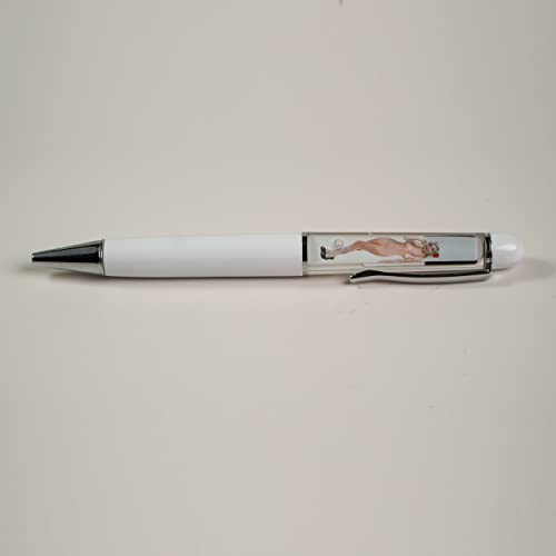 Image of Funny Pens Naked Girl Pen Floating Floater Tip And Strip Pen Girl Strips When You Turn Her Upside Down Pack of 1PCS(White)