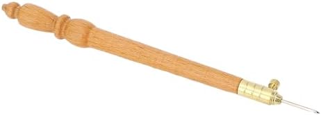 French Embroidery Crochet Hook, Wooden Handle with 3 Interchangeable Needles for Sewing Embroidery Beading Knitting DIY Crafts — view 8