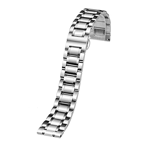 Bracelet de montre acier inoxydable argent pour un style élégant au bureau