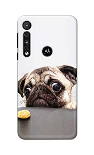 Image of PRINTFIDAA� Printed Hard Back Cover Case for Motorola One Macro Back Cover (Pug Dog) -2808