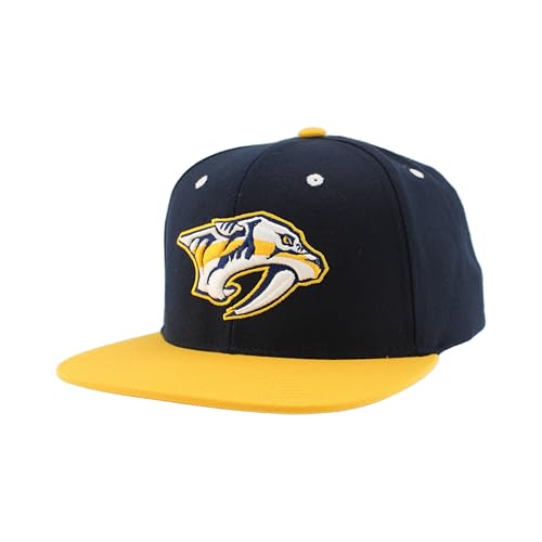 Image of ZHATS NHL Unisex-Adult NHL Officially Licensed Adjustable Snapback Hat Flat Bill Z11 Icon Two Color