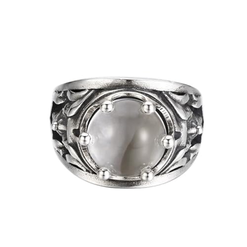 Bague Reine en argent sterling S925 de LAMGUL, anneau squelette vintage serti de zircone