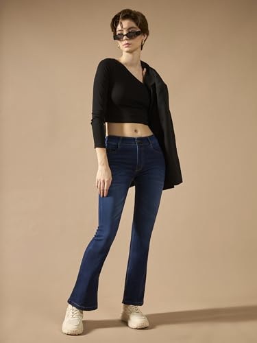 Image of Dolce Crudo High Rise Bootcut Jeans for Women