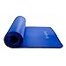 HemingWeigh Extra Thick Yoga Mat for Women and Men With Strap, 72x23 in Large Non-slip Exercise Mat for Home Workout Outdoor Training Pilates Stretching, 1/2 Inch, Blue
