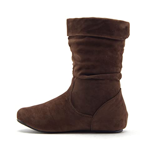 Jazamé Little Toddler Girls' Bella Suede Zipped Knee High Riding Dress Boots2