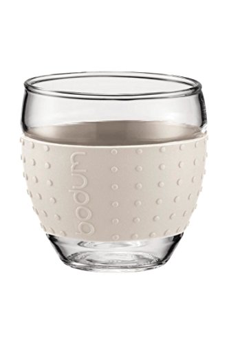 Set de 2 mugs de vidrio Bodum Pavina 0.1L blanco miniatura 1