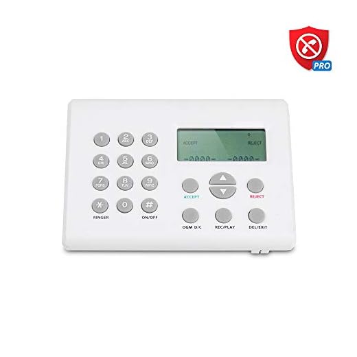 Codomoxo® [Mise à niveau] Bloqueur d'appels téléphoniques pour téléphone fixe, blocage de tous les appels téléphoniques, appels robos et appels indésirables (818)