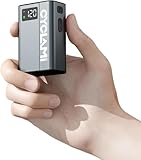 CYCLAMI Mini Bomba de Bicicleta 120PSI Eléctrico de la Bicicleta con Manómetro Digital Bomba Portátil Parada Automática con Válvulas Presta y Schrader para Bicicletas de Carretera y de Montaña