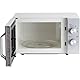 Sharp R204S Solo-Mikrowelle/ 20 L/ 800 W/ 6 Leistungsstufen/Zeitschaltuhr von 30 Minuten bis 00 Sekunden/Gewichtgesteuertes Auftauen/Glasdrehteller (24, 5 cm)/ Silber