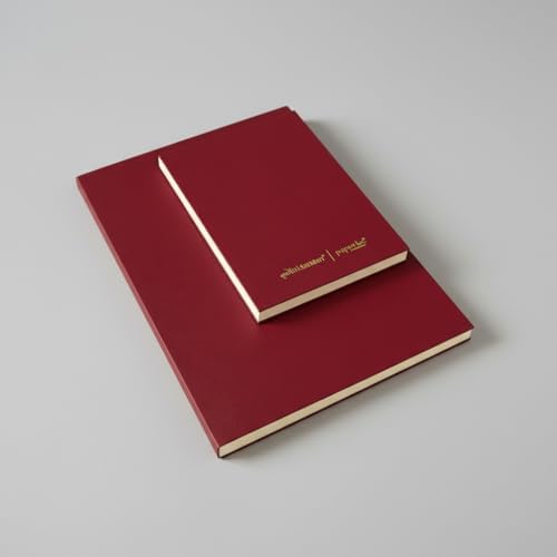 Fark Tanıtım Noktalı Not Defteri – 64 Yaprak, 90 gr Ivory Kağıt, Amerikan Ciltli Not Defteri, Ofis ve Günlük Kullanım İçin İdeal (Bordo, A5 (14,8cm x 21cm)) - Görsel 4
