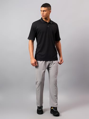 Image of Vector X Adults Mens Sports Wear Polyester Half Sleeves All Day Wear tee Shirt Polo T Shirt Detailing with Contrast Color Tipping on Sleeves & Collar for Casual Wear Regular Fit Tshirts