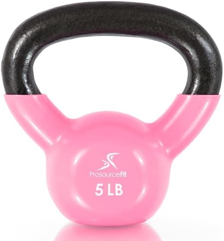 ProsourceFit Kettlebells de ferro fundido revestido de vinil para...