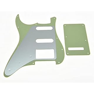 Dopro Strat – Plaque arrière en acier rapide pour pickguard ST – Pour Fender américaine et mexicaine – Vert menthe – 3… - Les Beatles, Paul McCartney, John Lennon, RIngo Starr, George Harrison Dopro Strat - Plaque arrière en acier rapide pour pickguard ST - Pour Fender américaine et mexicaine - Vert menthe - 3… – Image 2