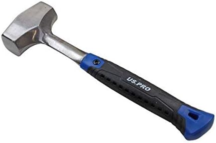 US PRO Tools 2LB One Piece Steel Club Hammer with Fibreglass Handle 3447