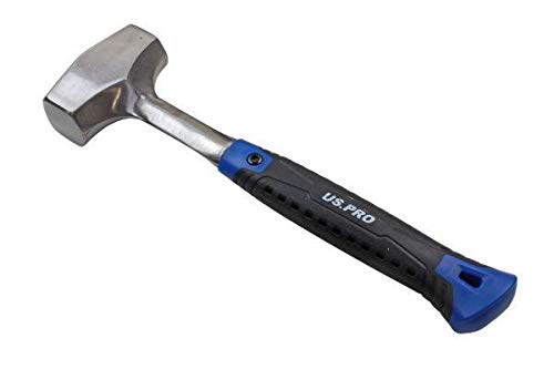 US PRO Tools 2LB One Piece Steel Club Hammer with Fibreglass Handle 3447