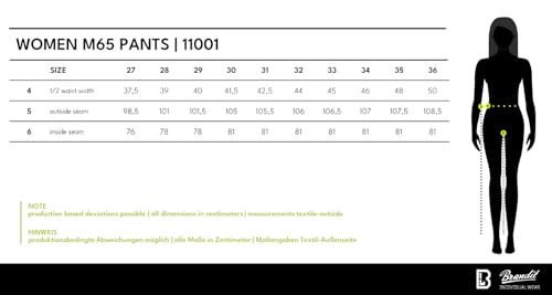 Brandit Women M65 Pants, Farbe: anthrazit, Größe: 33