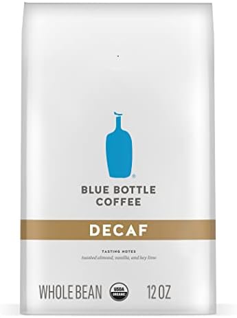Blue Bottle Whole Bean Organic Coffee, Decaf, Medium Roast, 12 Ounce bag (Pack of 2)
