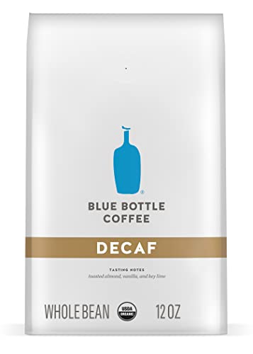 Blue Bottle Whole Bean Organic Coffee, Decaf, Medium Roast, 12 Ounce bag (Pack of 2)