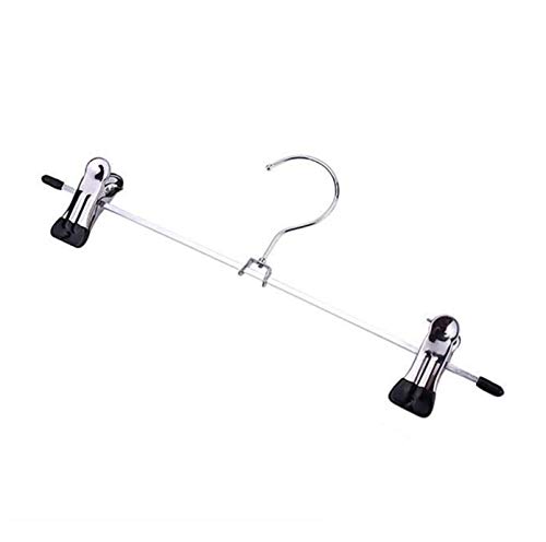 LFSHYP Non-slip Adjustable Stand Rotatable Clips Clothes Hangers - Set of 20 Pieces (Black)