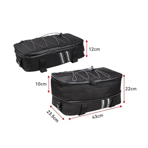 Sacoches latérales pour moto pour augmenter la capacité de rangement GS
