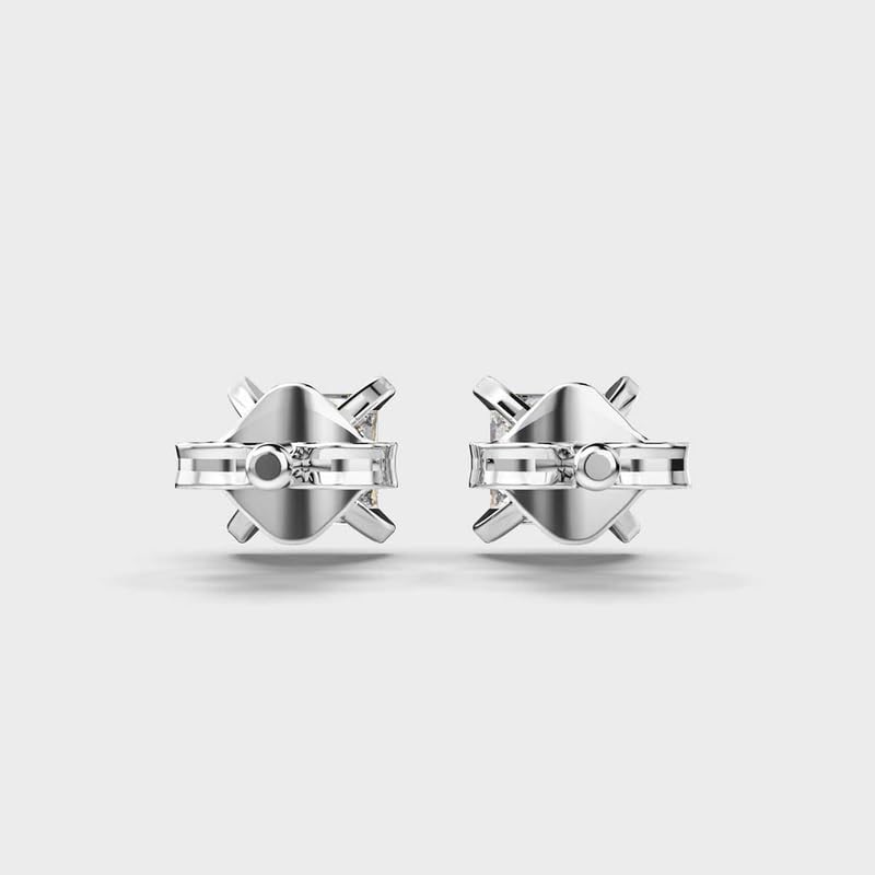Clous d'oreilles princesse argent parfaits pour le bureau