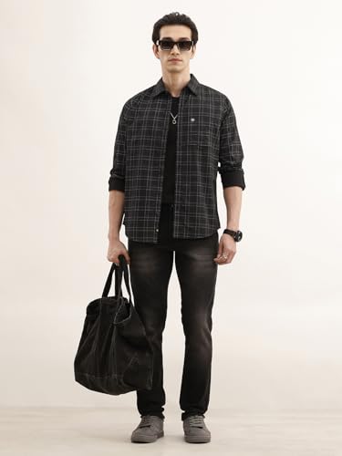 Image of WROGN Men's Shirt | All Over Checkered | Slim Fit