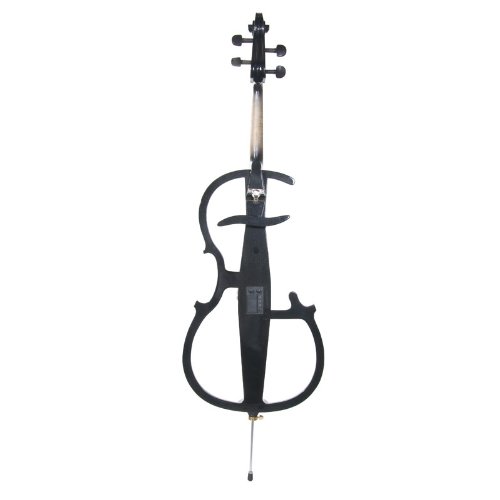 Cecilio Ceco-2Bk Ebony Electric Silent Metallic Black Cello In Style 2, Size 4/4 (Full Size) #TOP2