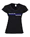 Police Blotter Womens Walk This Line T-Shirt Black Small